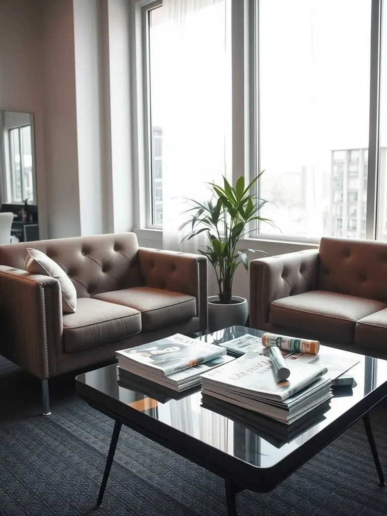 A serene image of the Dubai Beauty Salon interior, showcasing a clean and welcoming women-only space with comfortable seating and soft lighting.